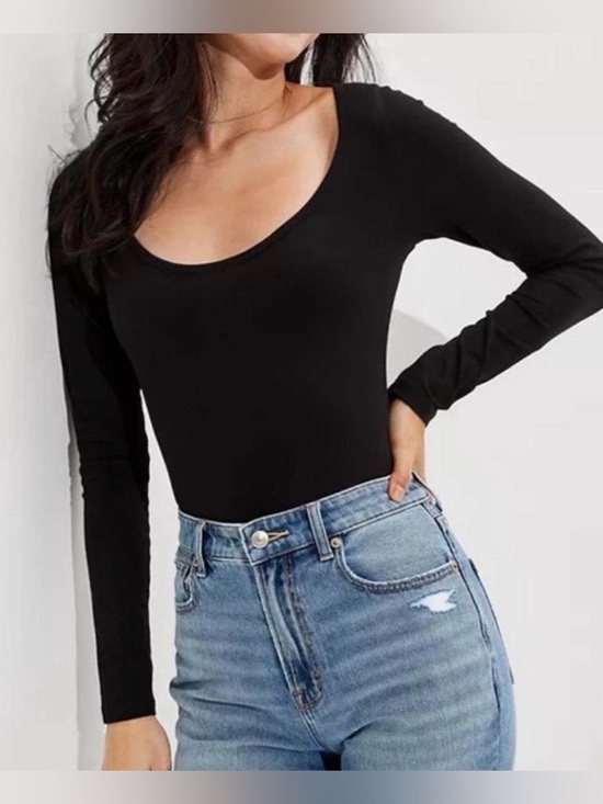American Eagle Outfitters Tops - American Eagle women’s Sz. M black blodysuit